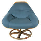 Rattan Swivel Lounge Chair