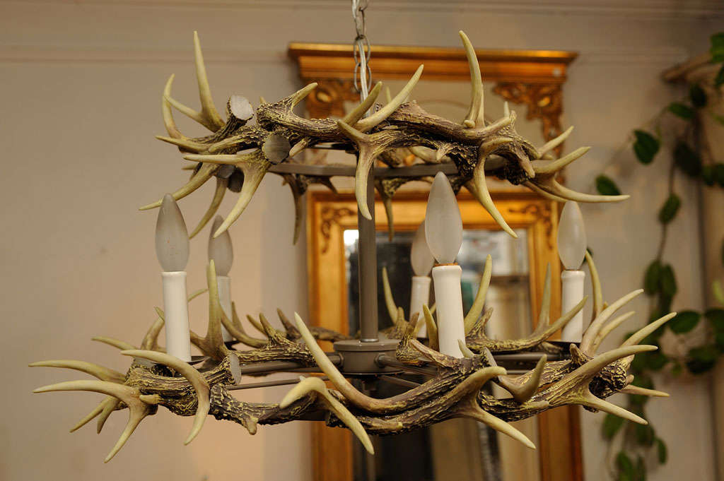 Faux  Antlers Chandelier