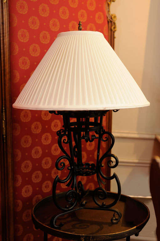 Wrought Iron Table Lamp