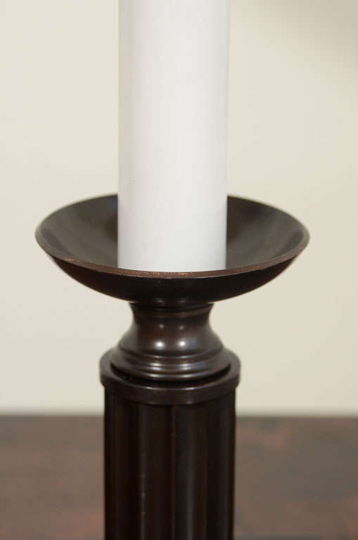 Mid-20th Century American Art Deco Candle Table Lamp For Sale