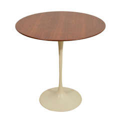 An Eero Saarinen Rosewood Topped Pedestal Table for Knoll