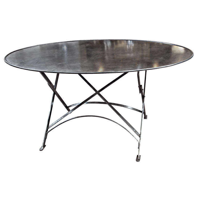 Folding French Metal Tables Outdoor/Indoor