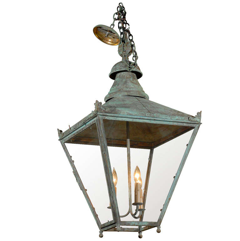 Copper Lantern at 1stDibs