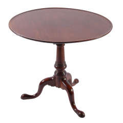 American Walnut Bird Cage Tilt Top Tea Table