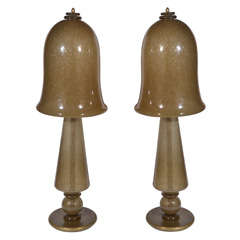 Pair of "Fungi" lamps by Barovier