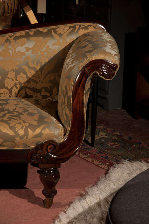 English Rosewood Chaise Longue 2