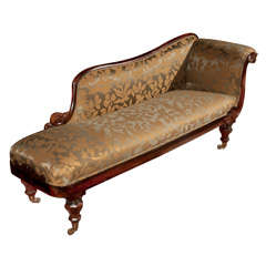 English Rosewood Chaise Longue