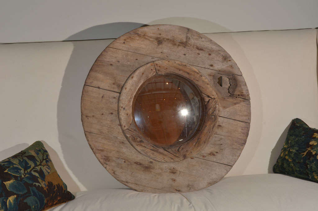 19th c. Brasero with Convex Mirror