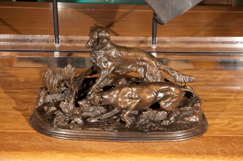 Late 19th century French bronze sculpture by Pierre Jules Mene.