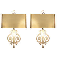 Charles scroll sconces