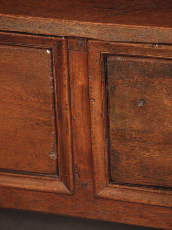 Antique French provincial 3- drawer oak server 1