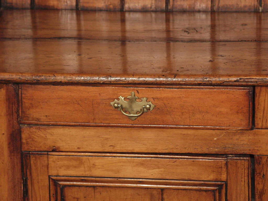 Antique Irish pine dresser with plate rack. at 1stDibs
