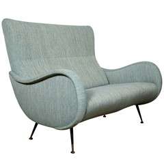 An Elegant Italian Two-seater Sofa, 1950's