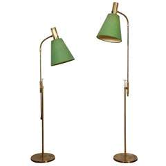 Pair Of Unusual Reading Lamps By Belysning , Sweden, 1950's