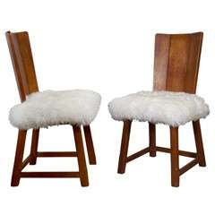 Pair Of Arts & Craft Hall Chairs, England, Early 20th Century