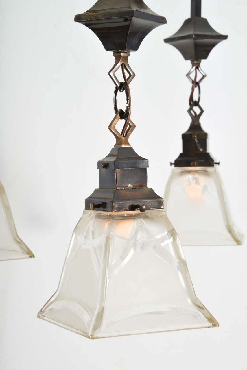 20th Century American Colonial, Four-Light Fixture