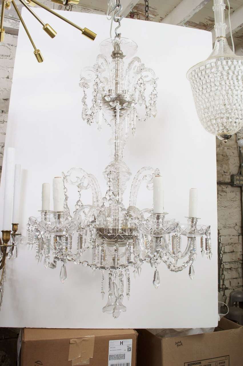 6 Arm American Crystal Chandelier