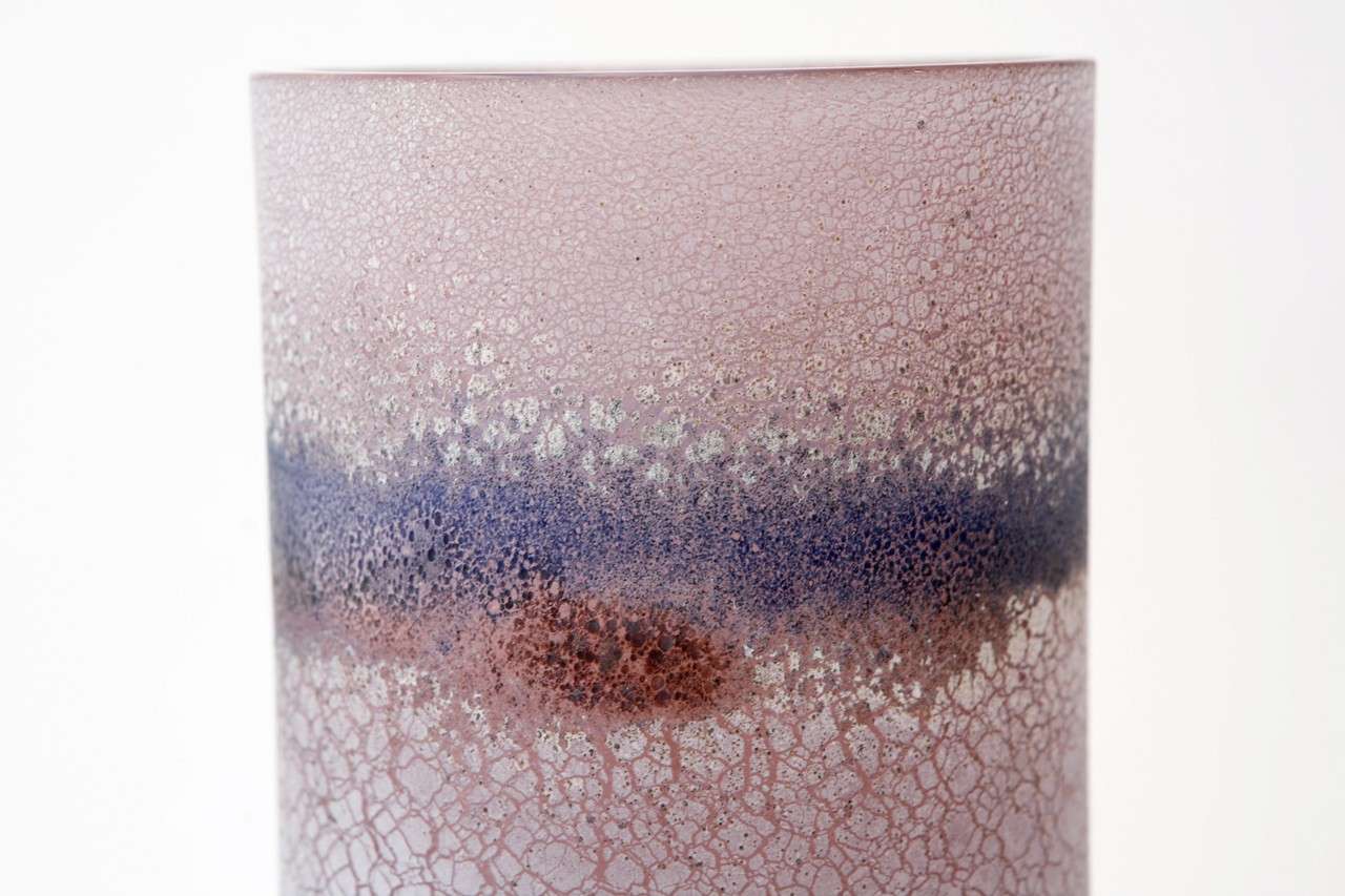 Corroso Vase by Alfredo Barbini In Excellent Condition In Palm Desert, CA