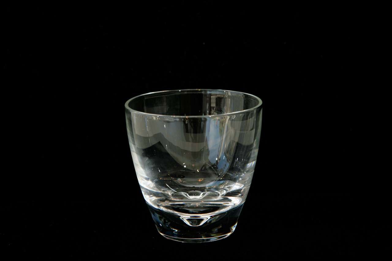 American Set of Ten Crystal Old Fashioned Glasses by Steuben 