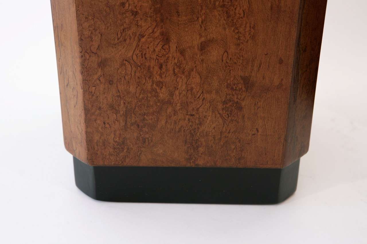Pair of Mahogany Wastebaskets from the RMS Queen Mary In Excellent Condition In Palm Desert, CA