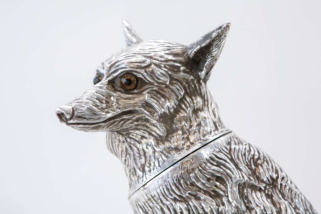 Hand Chased Silver Plate Fox Champagne or Wine Cooler 1