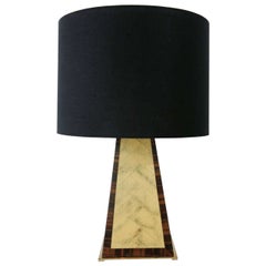 Faux Painted Table Lamp In The Manner Of Karl Springer