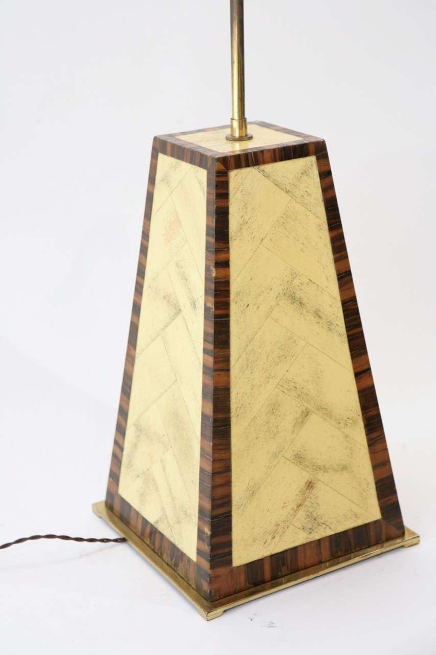 Faux Painted Table Lamp In The Manner Of Karl Springer 1