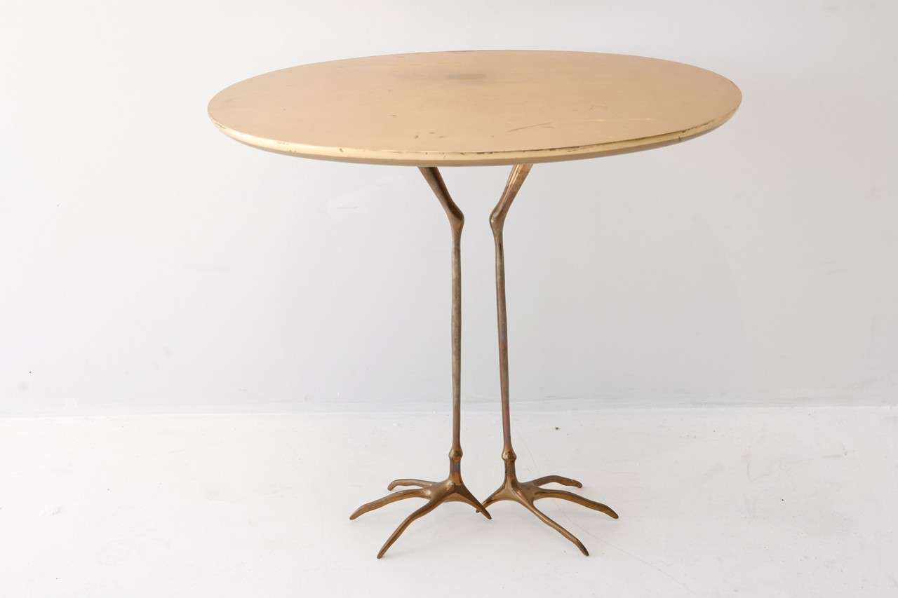 A delicate and whimsical bird leg table, the 