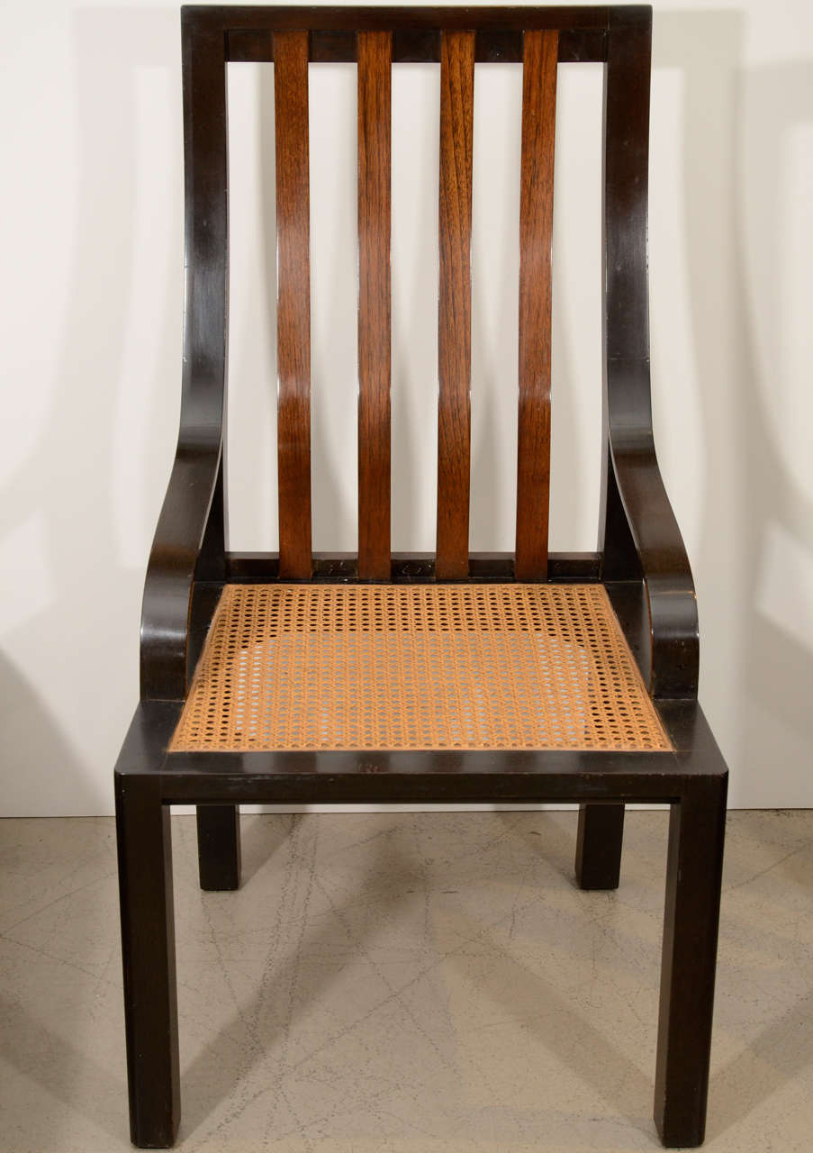 Ebonized Walnut Chairs by Harvey Probber In Good Condition In New York, NY