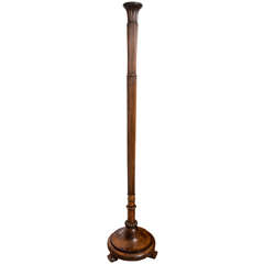 Antique Turn of the Century Mahogany Floor Lamp