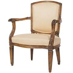 Late 18th Century Italian Neoclassical Influence Arm Chair