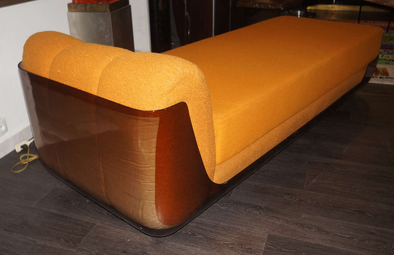 French 1970s Day Bed by Bernard Govin For Sale