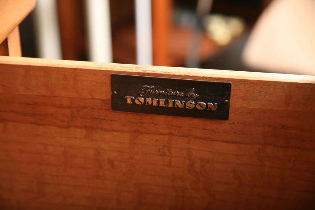 Handsome Tomlinson Mahogany and Lacquered Parchment Chest 3