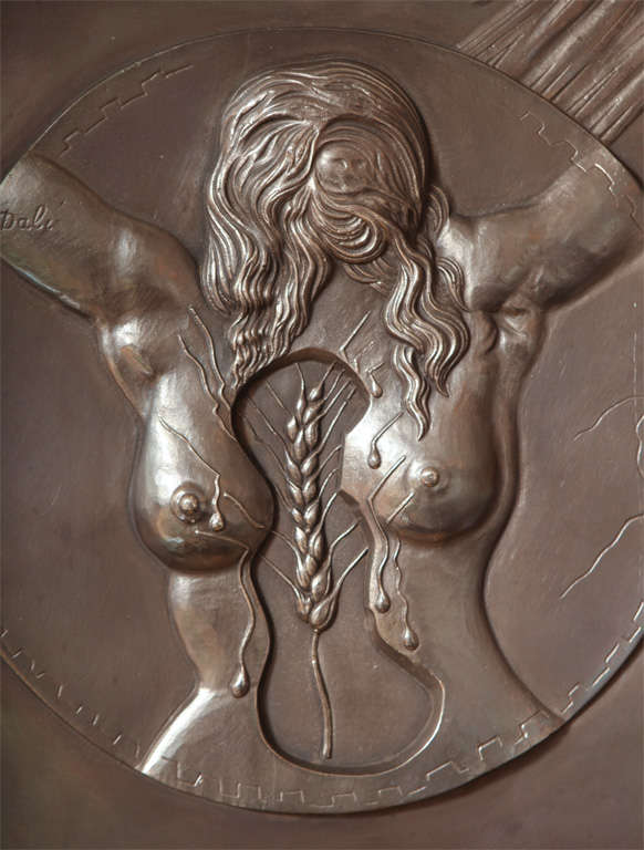 Dali Bronze Bas-Relief Fécondité (Französisch) im Angebot