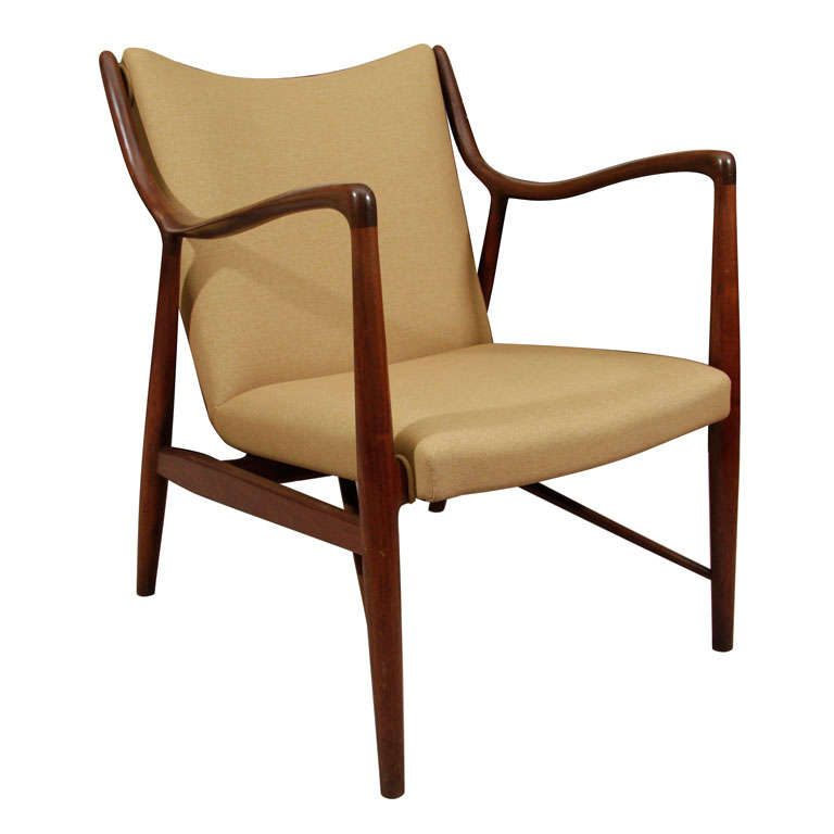 Mid Century Danish Modern Finn Juhl 45 Chair