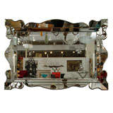 Large Hollywood Regency Venetian Mirror