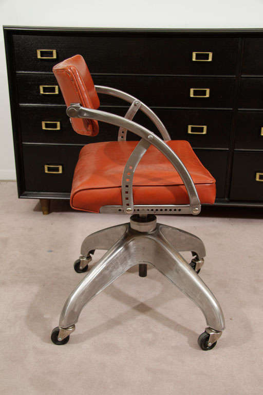 steel desk chair