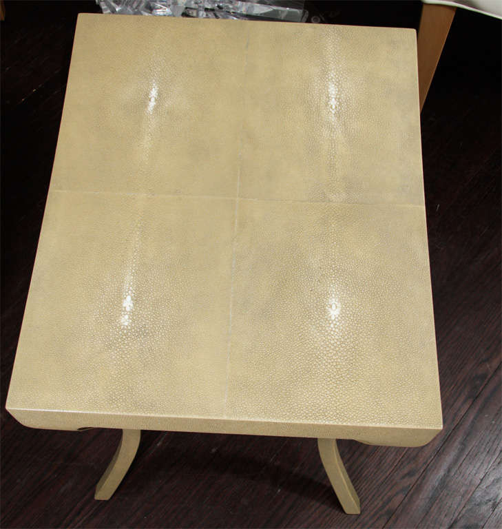 Pair of Shagreen Stools 4