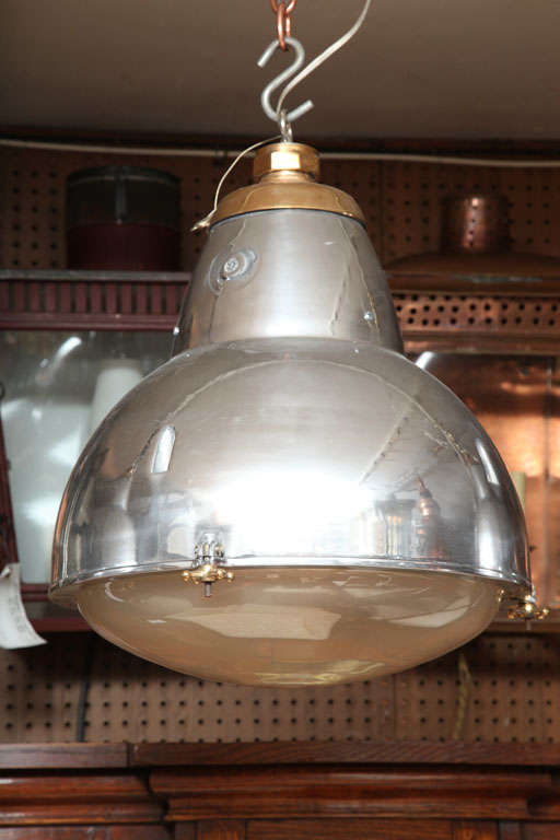 French street lamps that have been converted to pendant lights