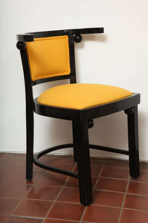 Pair of Fledermaus Side Chairs by Josef Hoffmann 1
