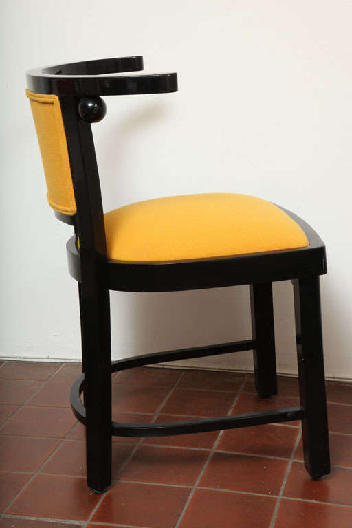Pair of Fledermaus Side Chairs by Josef Hoffmann 2