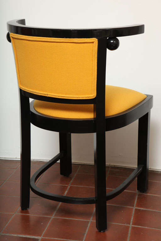 Pair of Fledermaus Side Chairs by Josef Hoffmann 3