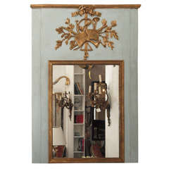 Antique Louis XVI Period Trumeau Mirror