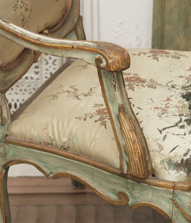 Pair of Louis XV Style Fauteuils For Sale 2