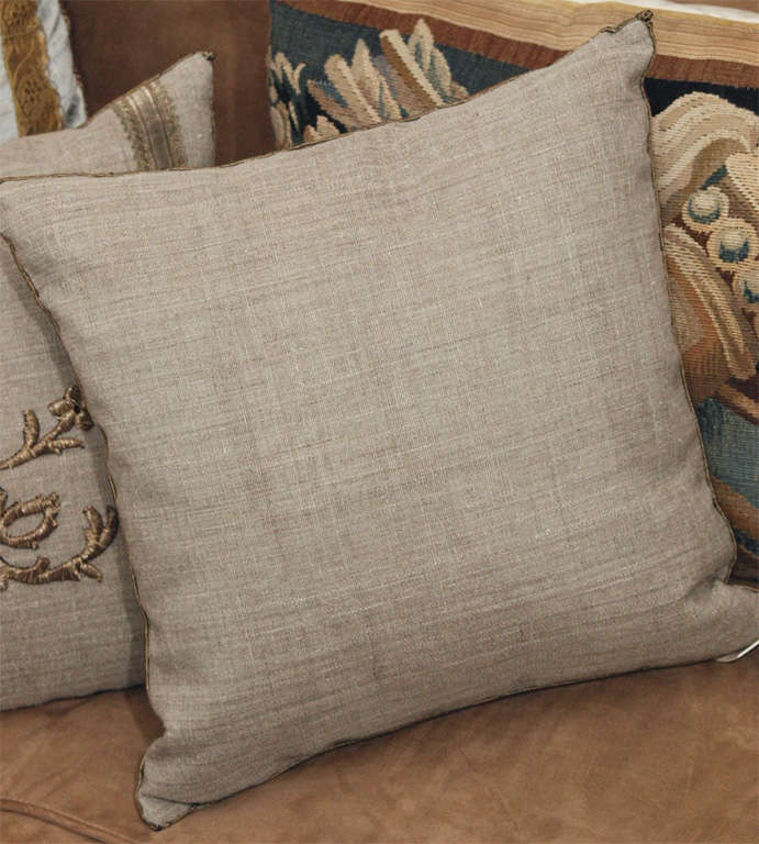 Pair of Antique Embroidery Pillows at 1stdibs