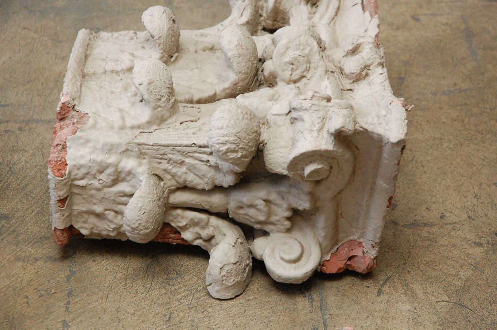 Pair of Plaster Architectural Capitals, 19th Century For Sale 1