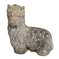 Whimsical Cast Stone Yorkshire Terrier