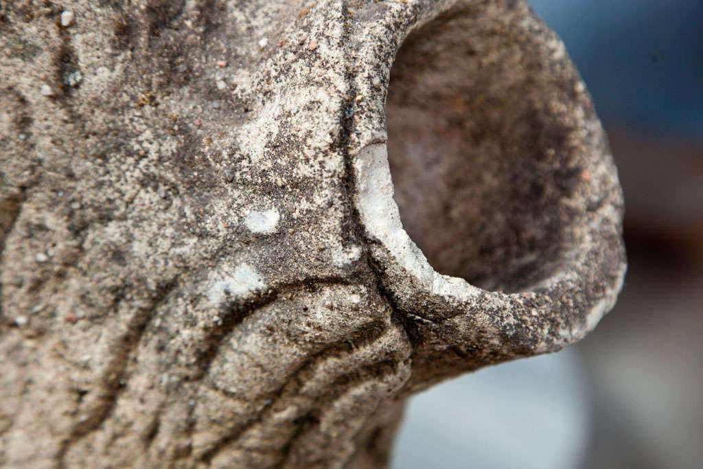 Authentic Pair of Faux Bois Tree Trunk Planters 2