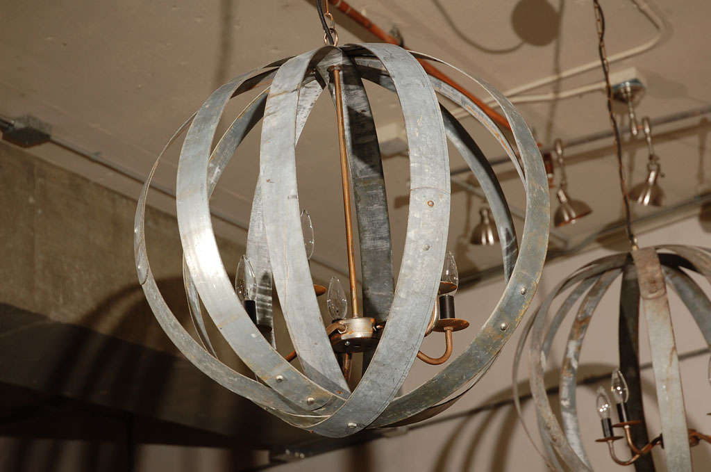 Metal Sphere Chandelier