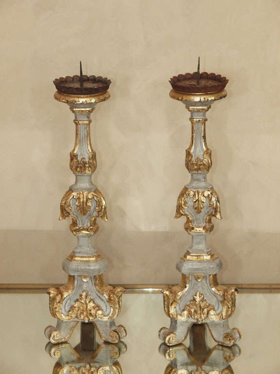 Pair of Italian Candlesticks